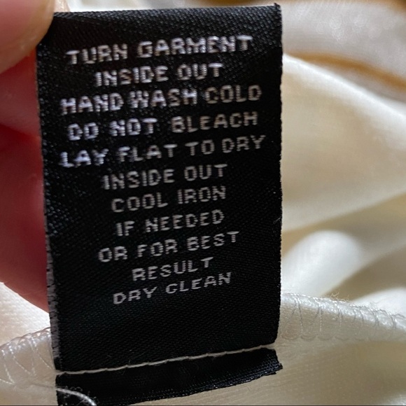 Sharagano‎ ivory sleeveless dress tie belt NWT 14W - Picture 5 of 11